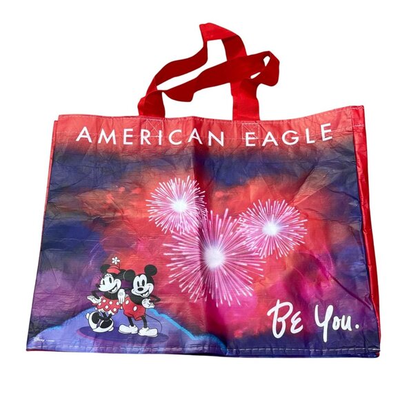 American Eagle Disney Reusable Tote Bag Shopping 19 X 16 - Picture 2 of 4